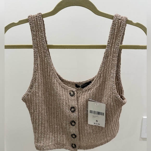 Forever 21 | Knit Top | Crop | oatmeal | Small - Picture 1 of 1